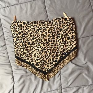 Cheetah print bandana top